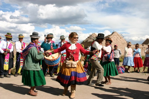 Syusy in Perù, durante uno dei viaggi di Turisti per Caso