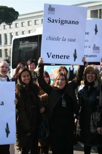 syusy alla manifestazione "ridateci la venere"