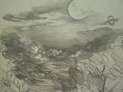 Luna Piena all'Orto dei Giusti - Disegno di Sofia Minkova