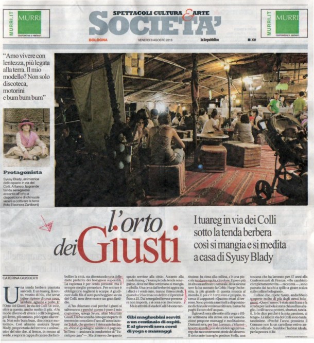 articolo sull'orto dei giusti