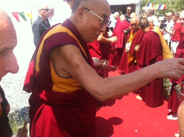 Sua Santità il Dalai Lama a Pomaia